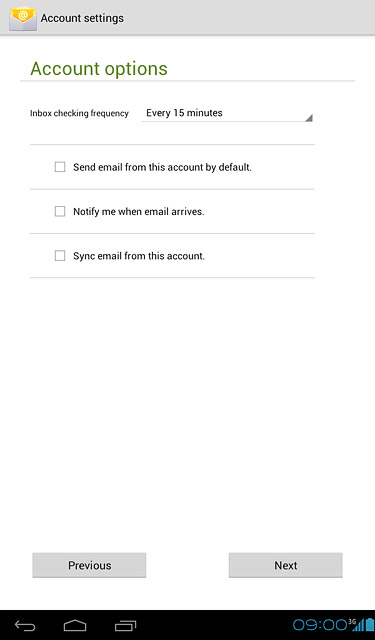 Press the drop down list next to Inbox checking frequency.