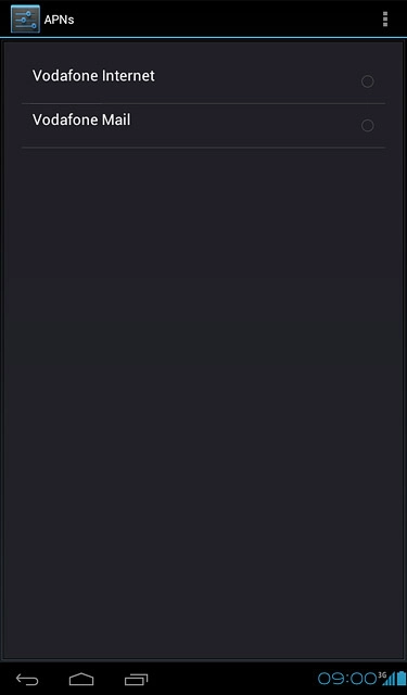 Press the settings icon.