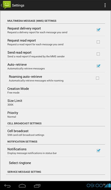 Press the home icon to return to standby mode.