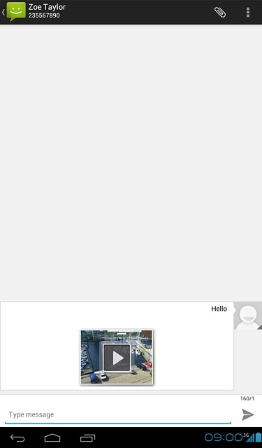 Press the home icon to return to standby mode.
