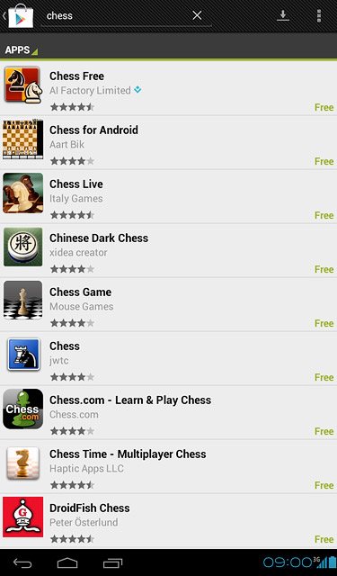 Press the required app.