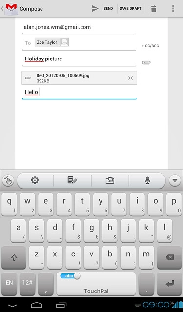 Press SEND.