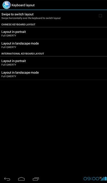 Press Layout in portrait or Layout in landscape mode.
