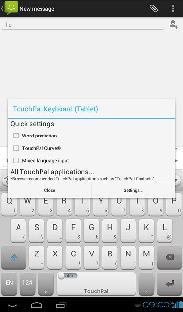 Press the box next to Word prediction to turn on word suggestion.