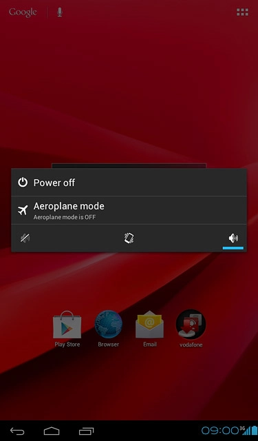 Press Aeroplane mode.