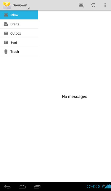 Press the menu icon.