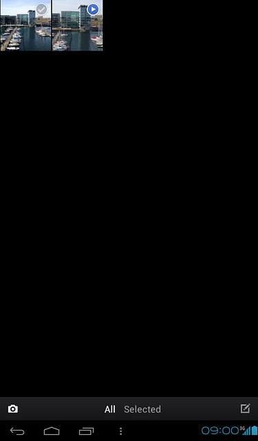 To take a new picture:Press the camera icon.