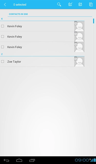 Press the select all icon.