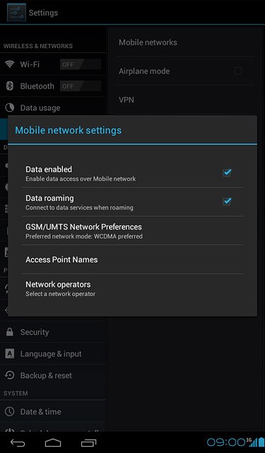 Press Access Point Names.