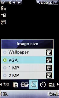 Highlight the required resolution and press the Navigation key.