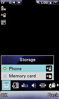 Scroll to Storage.