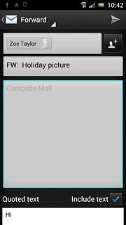 Press the send icon.