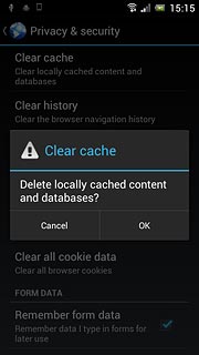 Press OK to confirm.