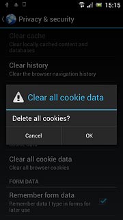 Press OK to confirm.