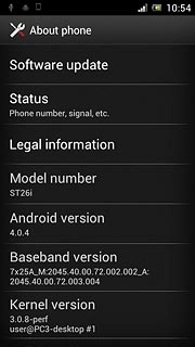 View your phone's software version below Android version.