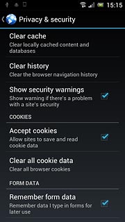 Press Clear cache.