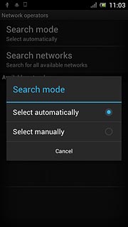 Press Select manually.