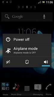 Press Airplane mode.
