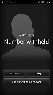 When you have an ongoing call, the new call is signalled by a sound.Press Answer.
