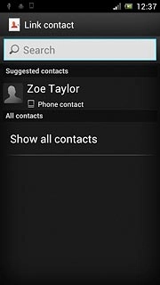 Press the required contact.