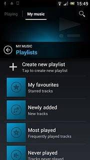 Press Create new playlist.