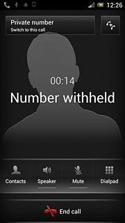 Make sure the call you want to end is active.Press End call.The active call is ended and the call on hold is automatically activated.