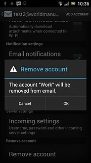 Press OK to confirm.