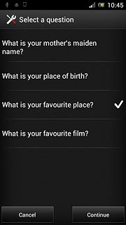 Press the required question.