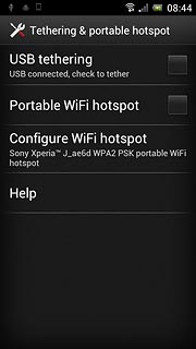 Press Configure WiFi hotspot.