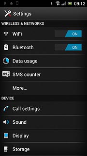 Press Data usage.