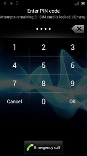 If you turn off flight mode:Key in your PIN and press OK.Depending on the current setting, flight mode is turned on or off.