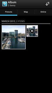 Press the Pictures tab.