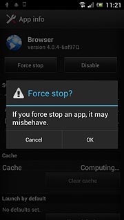 Press OK to confirm.