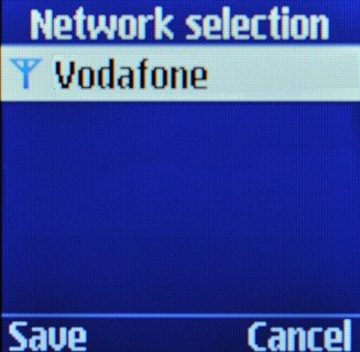 Highlight the required network and press OK.Your display will tell you if you have access to the network you've chosen.