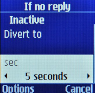 Scroll to sec and press Navigation key right or Navigation key left to select the required period.