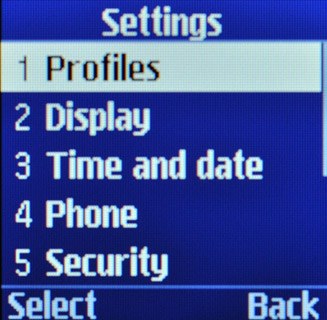Scroll to Profiles and press OK.