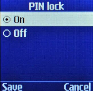 Highlight On or Off and press OK.