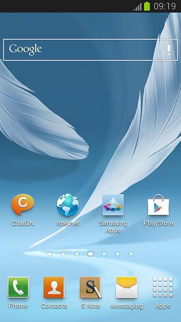 The battery icon shows the remaining battery power. The bigger the coloured section of the icon, the more power.Further information: Charge the battery