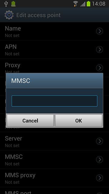 Key in http://www.vodafone.ie/mms and press OK.