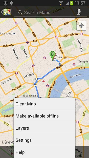 Press Clear Map.