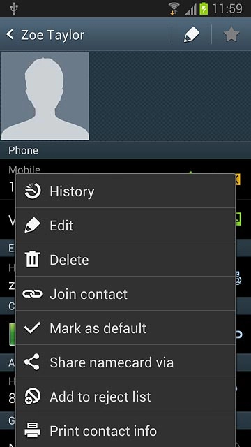 Press Join contact.