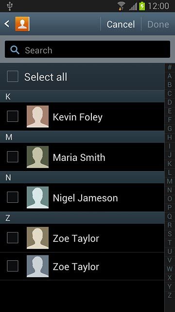 Press Select all.
