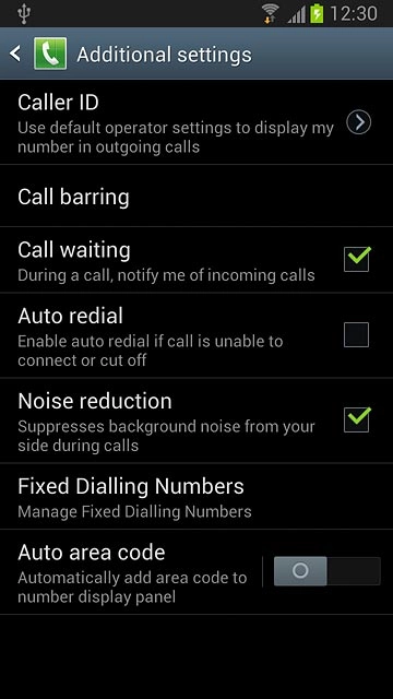 Press Fixed Dialling Numbers.