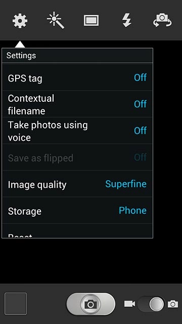 Press GPS tag.