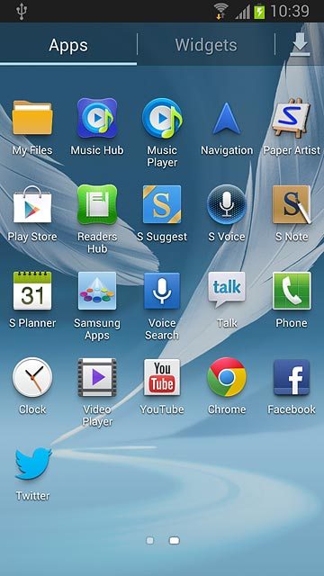Press Music Player.