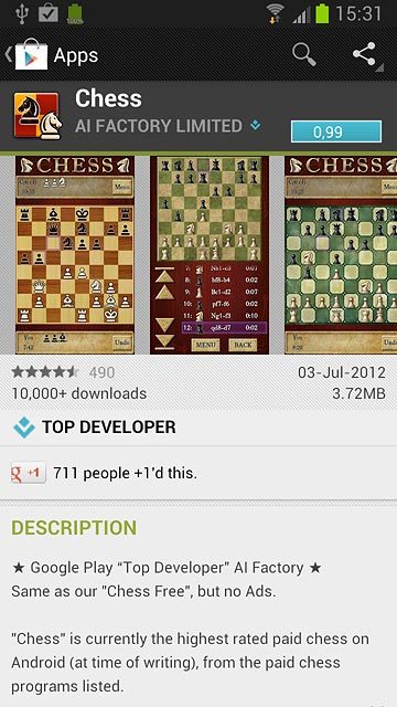 To buy an app:Press the price.