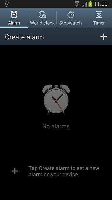 Press Create alarm.