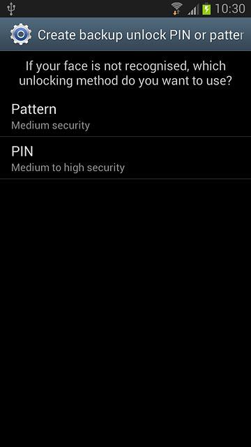 If you select Pattern: