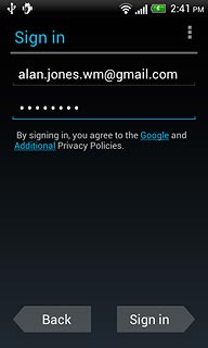Press Sign in.