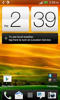 Press the menu icon.